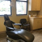 A dental treatment chair.