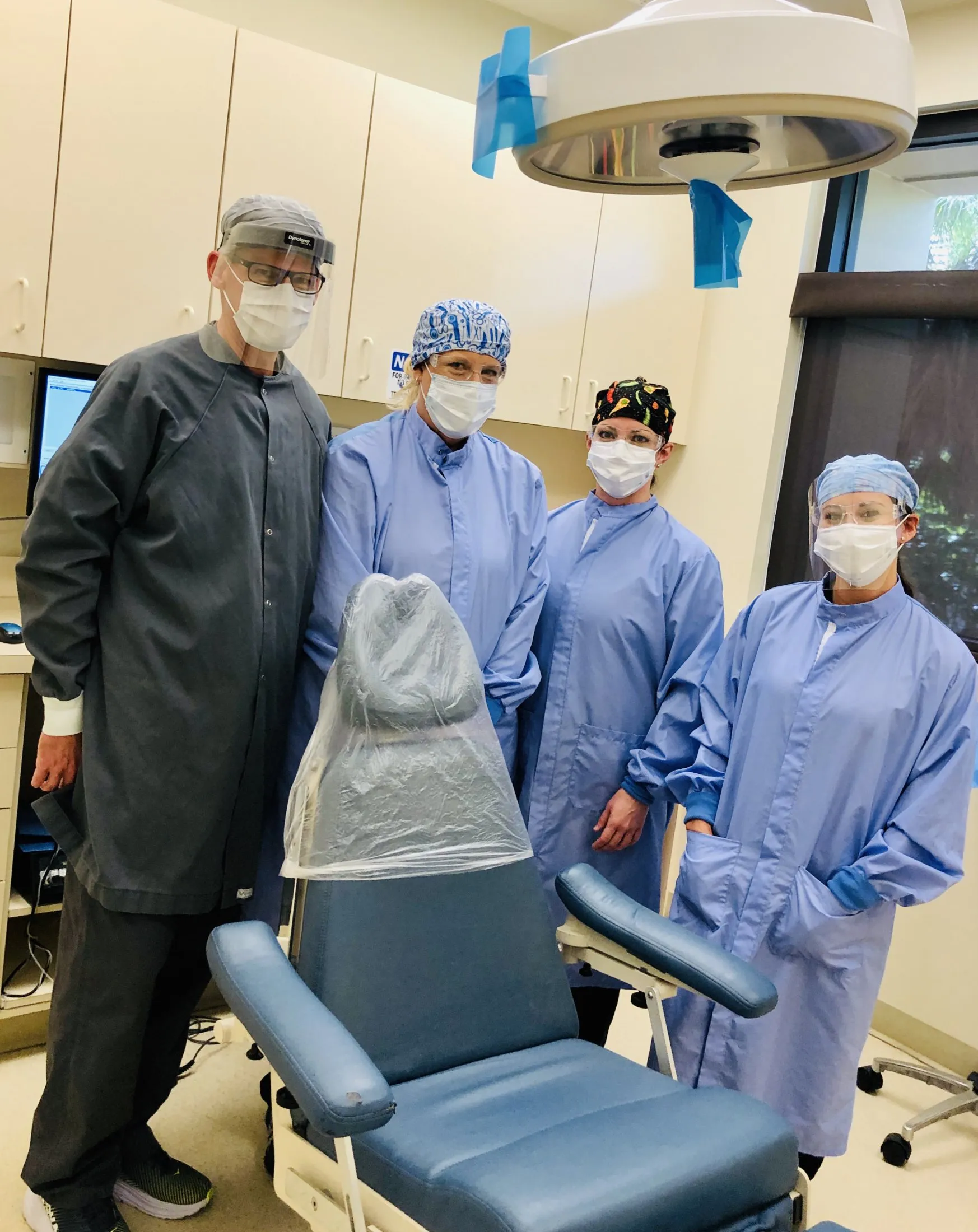 The dental team in a treatment room